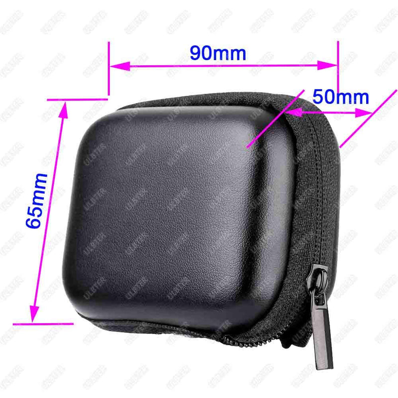 Mini Storage Bag Case for GoPro Hero9 Hero8 Black Camera + GoPro Hero 9 8 Rubber Lens Cap Cover, ULBTER Carrying Portable Boxes Accessory for Go pro Hero9 Hero8 [2+1 Pack] Black Bag+Cover - LeoForward Australia
