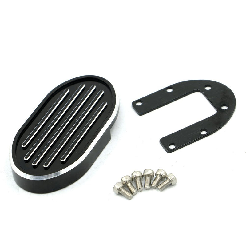  [AUSTRALIA] - Alpha Rider Cut Grill CNC Billet Brake Pedal Pad Cover For Harley Dyna Wide Glide V-Rod Sportster XL 883 1200