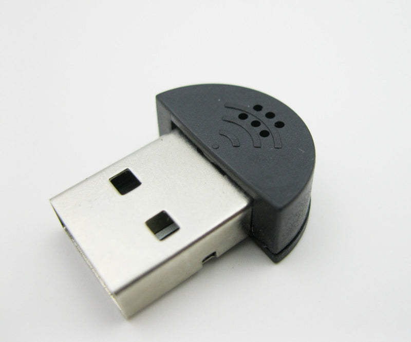  [AUSTRALIA] - KISEER 2 Pcs USB 2.0 Mini Microphone, Laptop/Desktop PC Plug and Play for Skype, MSN, Yahoo Recording, YouTube, Google Voice Search and Games