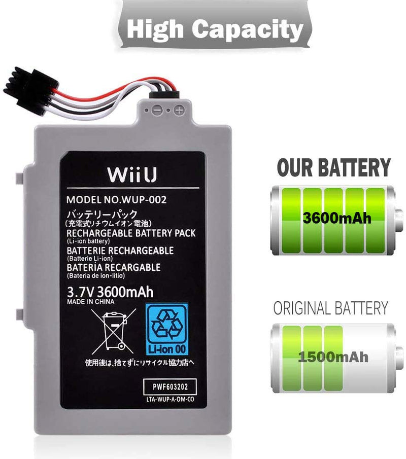 UCEC 3600 mAh Replacement Rechargeable Battery Pack for Wii U Gamepad - LeoForward Australia