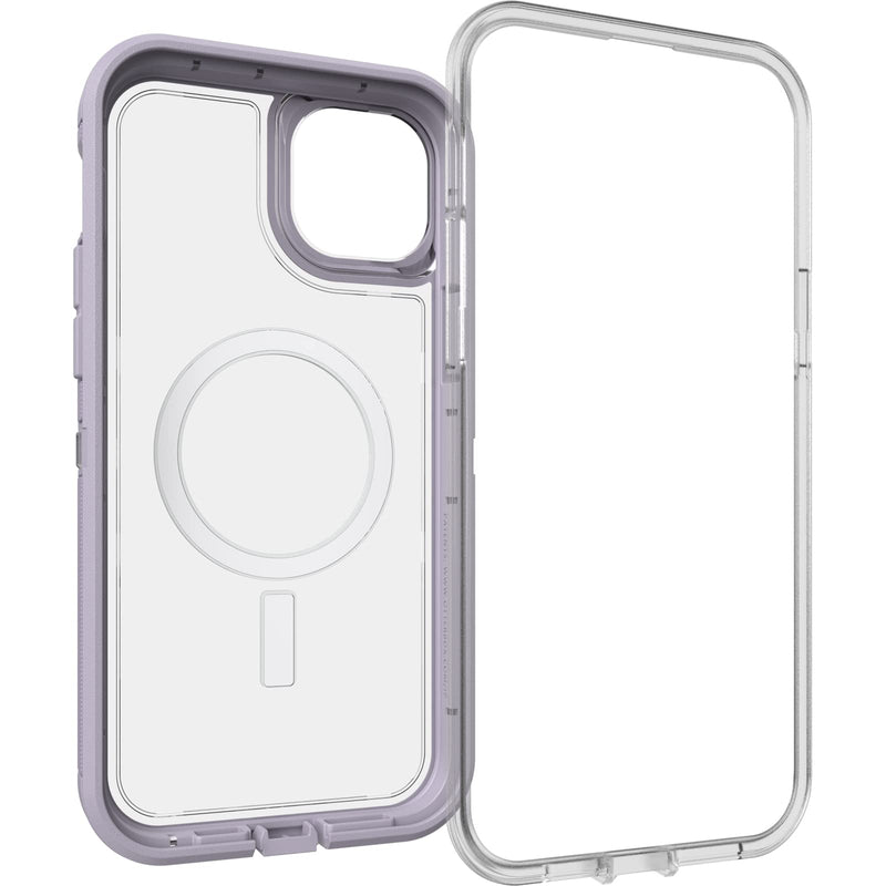  [AUSTRALIA] - OtterBox DEFENDER XT CLEAR SERIES for iPhone 14 Plus - LAVENDER SKY (Purple/Clear) Defender Series XT Lavender/Clear