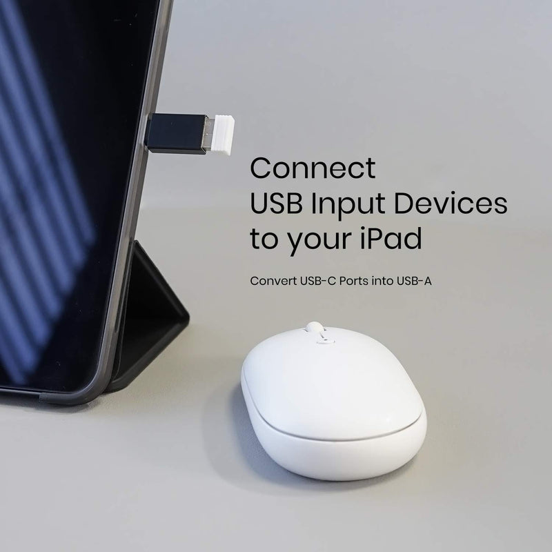  [AUSTRALIA] - Perixx PERIPRO-404 USB C Male to USB A Female Adapter - USB 3.0 Spec for Smartphone, Tablets, Laptop, and Desktops Computer - Black (11765) USB3.0 C Male to A Female Adapter