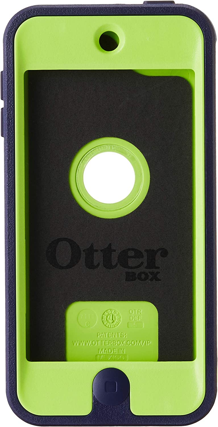  [AUSTRALIA] - OTTERBOX Defender Series Case for iPod Touch 7th Generation - Compatible with 5th and 6th Gen - Includes Cleaning Cloth - Bulk Packaging - Punk (Glow Green/Admiral Blue) PUNK (Glow Green/Admiral Blue)