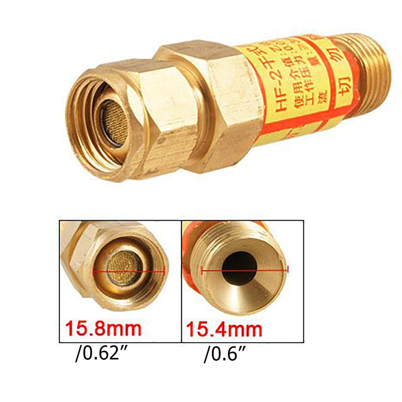  [AUSTRALIA] - LDEXIN 2pcs Torch Mount Flashback Arrestors Acetylene/Fuel Gas Safety Valve Flame Buster Check Valve