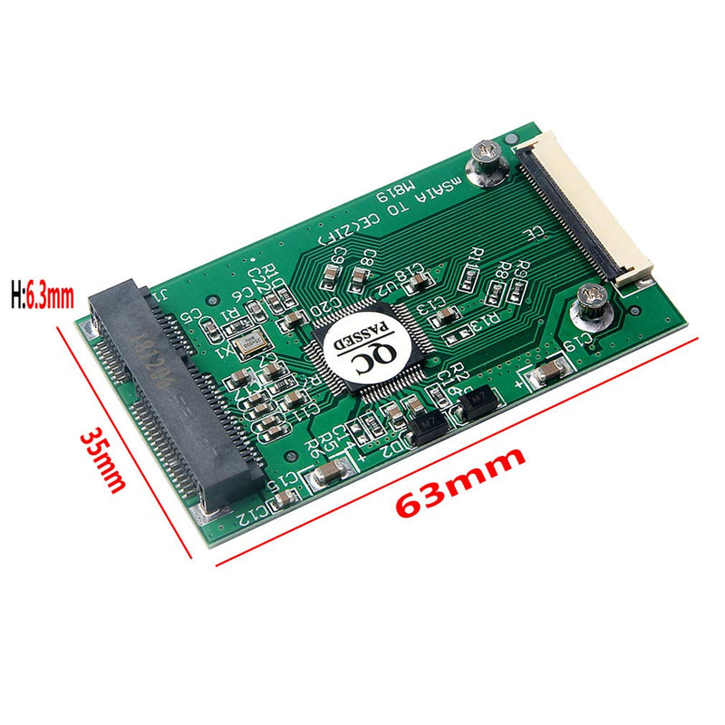 HiLetgo MSATA to CE ZIF PCI-E 1.8" SSD to 40 Pin ZIF CE Converter Card SSD HDD Adapter Converter Module - LeoForward Australia