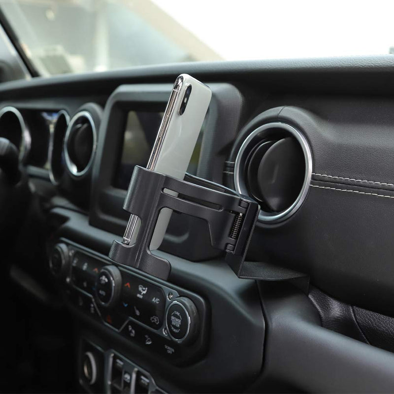  [AUSTRALIA] - Savadicar JL & JT Multi-Function Drink Cup Phone Holder, 2 in 1 Bolt-on Stand Bracket Organizer for 2018-2020 Jeep Wrangler JL JLU & Jeep Gladiator JT Trunk