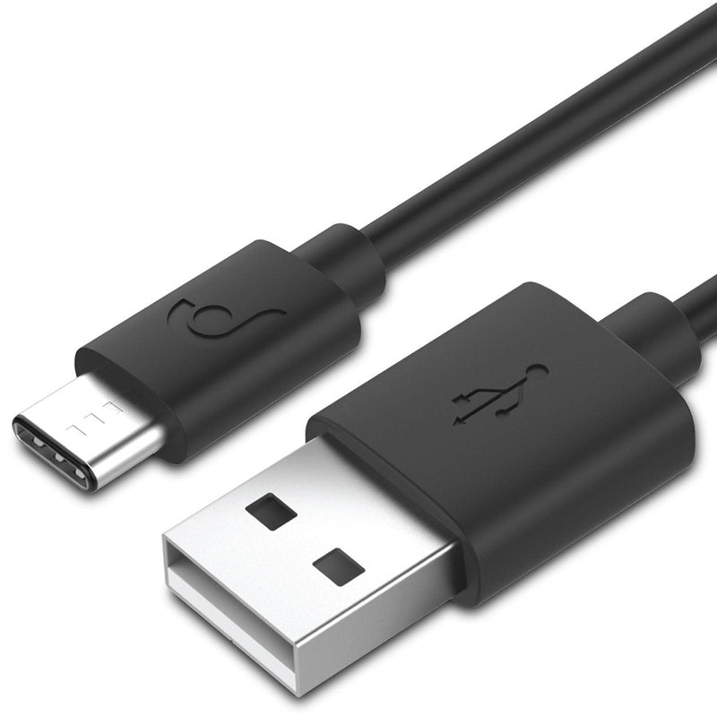  [AUSTRALIA] - USB Type C Cable (1 FT), Fosmon [56k Ohm Resistor] USB-C to USB A Sync Charging Cable (Black)