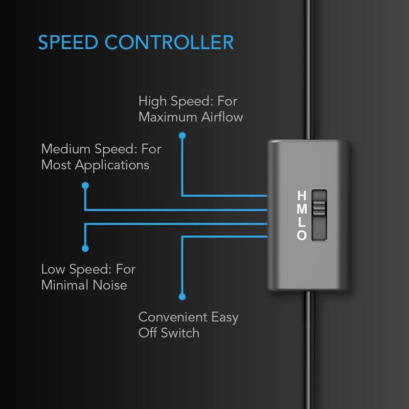  [AUSTRALIA] - AC Infinity AIRPLATE S1, Quiet Cooling Fan System 4" with Speed Control, for Home Theater AV Cabinets Single 80
