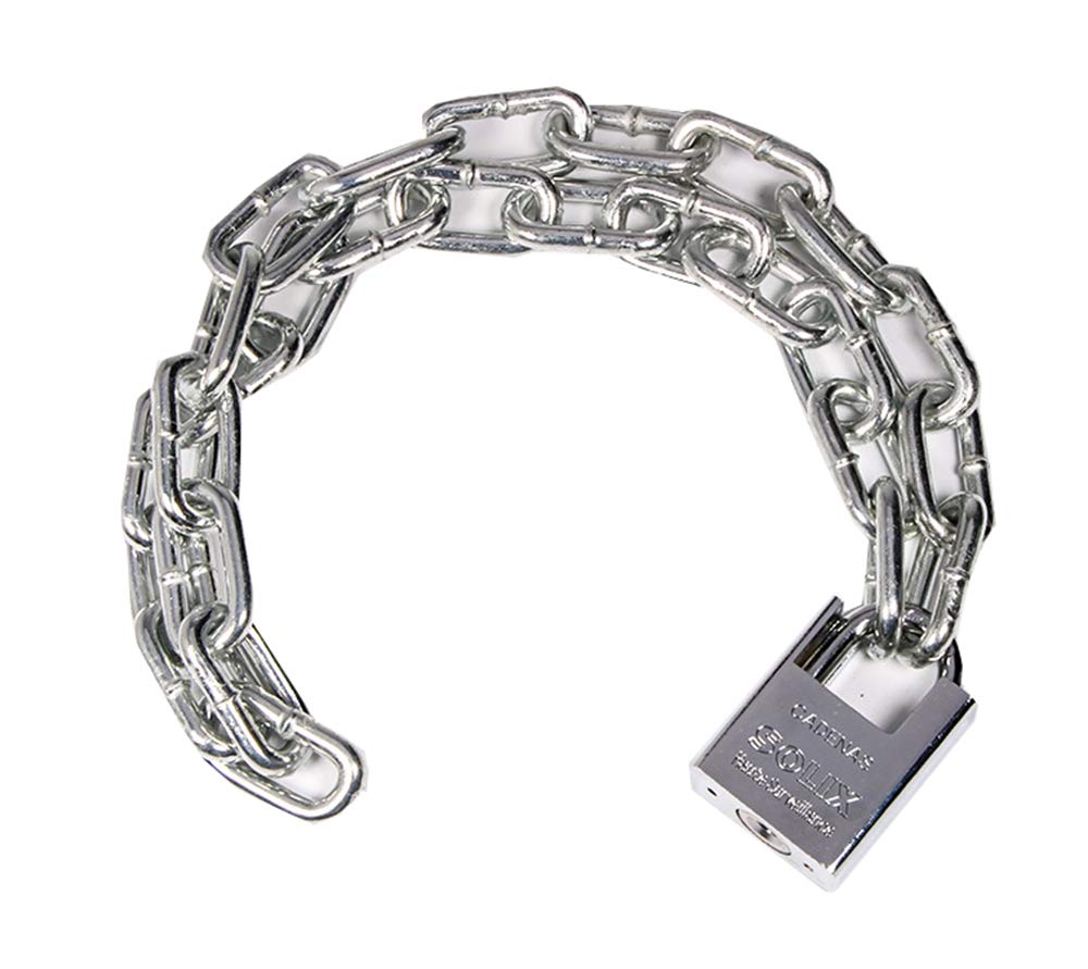  [AUSTRALIA] - Bike Lock Chain,Safety Chain Lock kit,for Motorcycles, Bicycle Chain Lock,, Fences, Glass Doors, Safety Chain Locks (6x500mm) 6x500mm