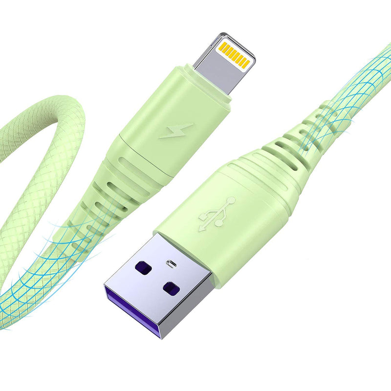  [AUSTRALIA] - iPhone Charger 3ft,Cabepow [3 Pack] Lightning Cable 3 Foot, iPhone Charging Cord 3 Feet 2.4A USB Cables Compatible withiPhone 11 Pro Max/Xs/XR/X/8 Plus/7/6s/6/5c/5 (Green) Green 3Foot