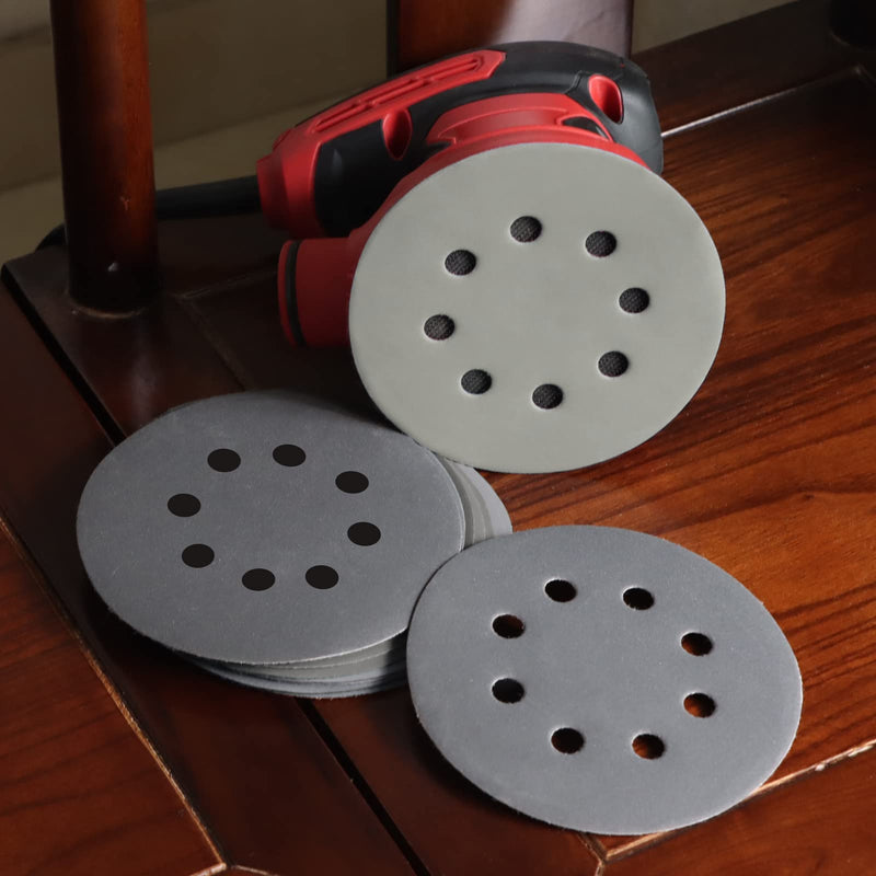  [AUSTRALIA] - VIBRATITE Pack of 70 sandpaper 125 mm Velcro, wet and dry sanding discs, grit 400 600 800 1000 1500 2000 3000, 8 holes eccentric sander sandpaper for car metal wood mixed grit