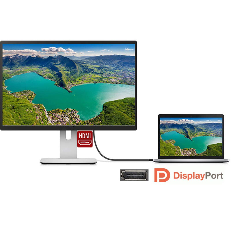 Display Port to HDMI Cable,Anbear Gold Plated Displayport to HDMI Cable 6 Feet(Male to Male) for DisplayPort Enabled Desktops and Laptops to Connect to HDMI Displays - LeoForward Australia