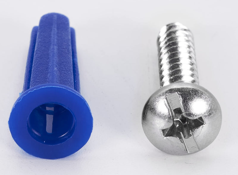  [AUSTRALIA] - CONFAST® #10-12 Plastic Conical Blue Bantam Drywall Wall Anchor Kit PAK1012, Includes (100) Anchors, (100) Screws and (1) Drill bit (201 Pieces)