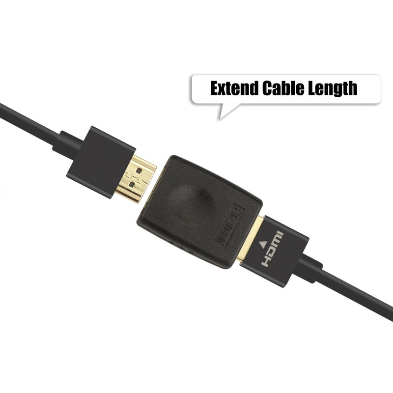 VCE HDMI Female to Female Coupler, Gold Plated High Speed HDMI Adapter Double Female HDMI Connector Support 3D 4K 1080P HDMI Cable Extender - LeoForward Australia