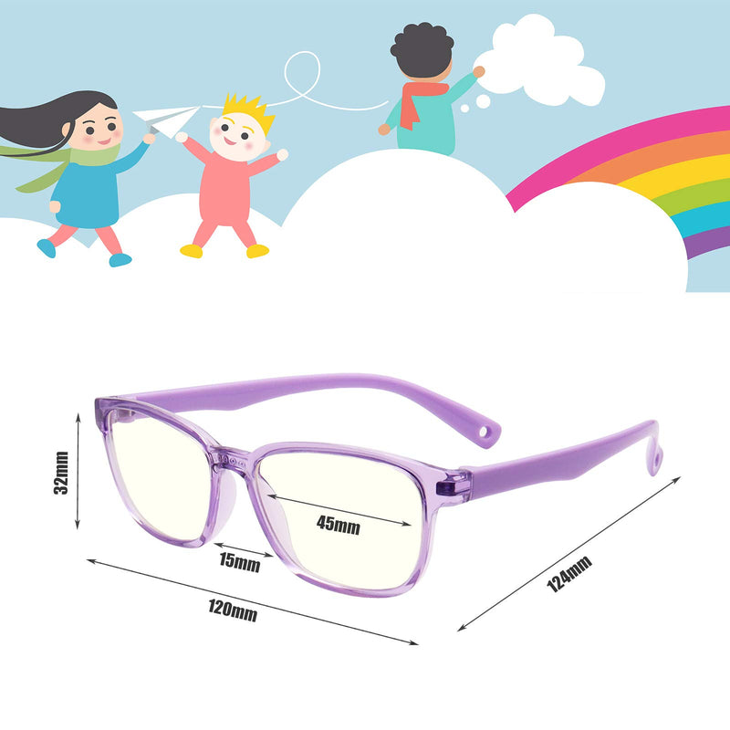 Anti Blue Light Glasses for Kids Computer Glasses,UV Protection Anti Glare Eyeglasses Computer Glasses Video Gaming Glasses for Children - LeoForward Australia