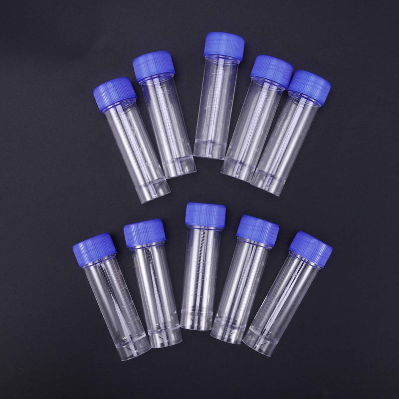  [AUSTRALIA] - Hemobllo sample cups with screw lid samples container without label laboratory medical use 25-30ml 10 pieces