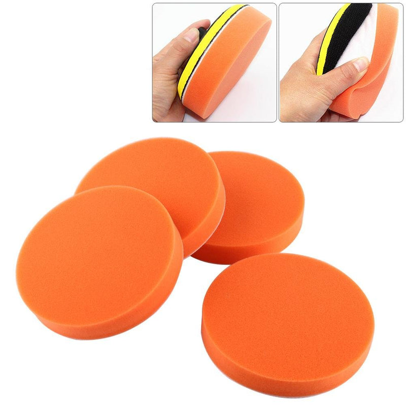  [AUSTRALIA] - Car Polishing Pads, 10Pcs 6"(150mm) Sponge Polishing Buffing Waxing Pad Kit Tool For Car Polisher Buffer Orange