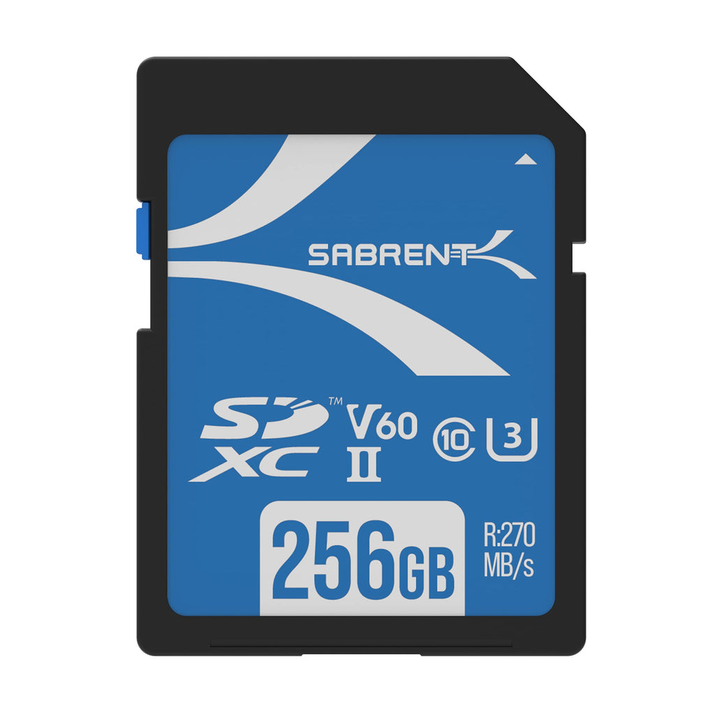  [AUSTRALIA] - SABRENT Rocket V60 256GB SD UHS-II Memory Card R270MB/s W170MB/s (SD-TL60-256GB)