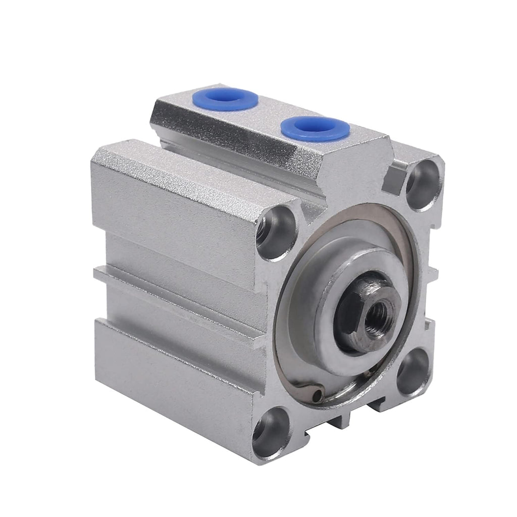  [AUSTRALIA] - Othmro SDA32 x 15 Sealing Thin Air Cylinder Pneumatic Air Cylinders, 32mm/1.26inch Bore 15mm/0.59inch Stroke Aluminium Alloy Pneumatic Components for Pneumatic and Hydraulic Systems 1pcs