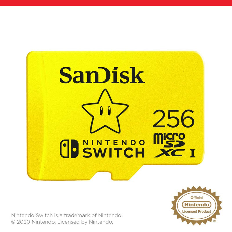  [AUSTRALIA] - SanDisk 256GB microSDXC-Card, Licensed for Nintendo-Switch - SDSQXAO-256G-GNCZN & 128GB microSDXC-Card, Licensed for Nintendo-Switch - SDSQXAO-128G-GNCZN