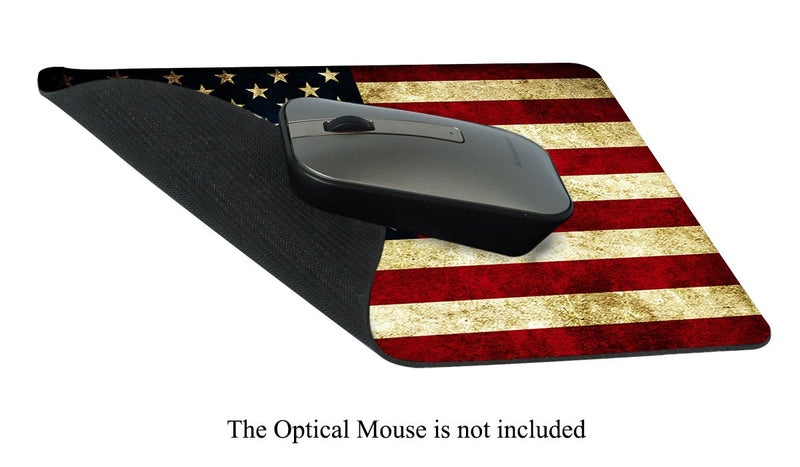 Meffort Inc Standard 9.5 x 7.9 Inch Mouse Pad - American Flag - LeoForward Australia