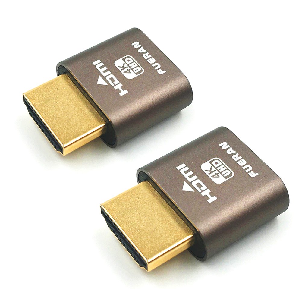  [AUSTRALIA] - HDMI Dummy Plug,Headless Ghost Display Emulator （Fit Headless-1920x1080 New Generation@60Hz）-2Pack