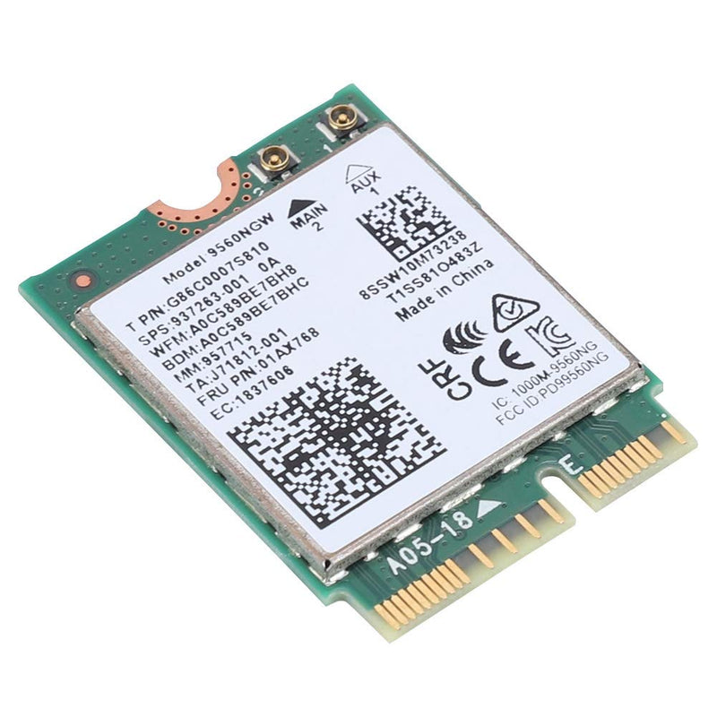  [AUSTRALIA] - Wireless WiFi Card for Intel 9560AC NGW, 1730Mbps 2.4G/5G Dual Band Bluetooth 5.0 Network Card for Samsung/Dell/Sony/ACER/ISUS/MSI/Clevo/Terransforce/Hasee
