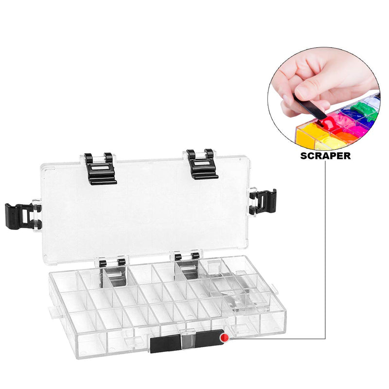  [AUSTRALIA] - Transon Paint Storage Palette Box 24 Wells Airtight Stay Wet for Watercolor, Gouache, Acrylic and Oil Paint