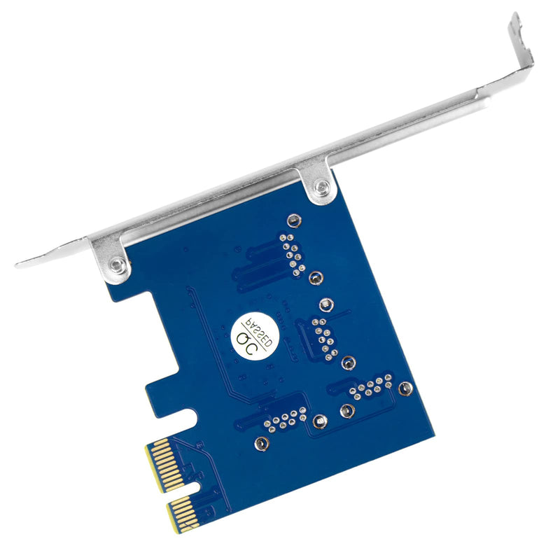  [AUSTRALIA] - PCIe Splitter 1 to 4 Riser Card Extender: PCI Express 1X to External 4 PCI-E USB 3.0 Adapter Multiplier Card for Bitcoin Litecoin Mining