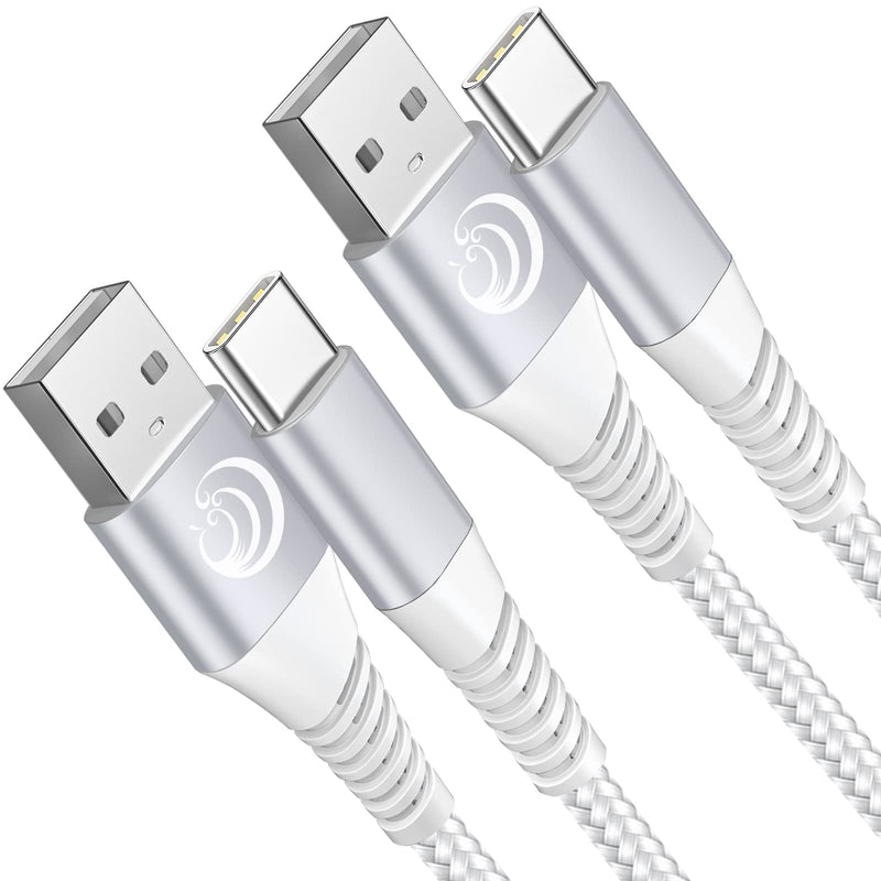  [AUSTRALIA] - USB Type C Cable 6FT 2Pack Fast Charging Cable USB C Charger Phone Cord for Samsung Galaxy A01 A02s A03s A10e A11 A12 A13 A20 A21 A32 A42 A52 A53 A50 A51 S21 S22, Moto Z4/G7/G6, LG K51 Stylo 6 5 4