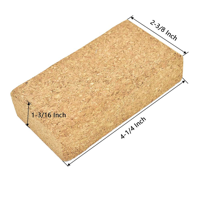  [AUSTRALIA] - EMILYPRO Cork Sanding Blocks 4-1/4"x 2-3/8" x 1-3/16" Hand Sanding Tool for sandpaper - 3pcs