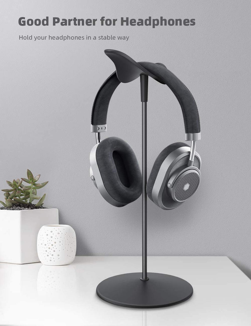  [AUSTRALIA] - Lamicall Headphone Stand, Desktop Headset Holder - Desk Earphone Stand, for All Headsets Such as Airpods Max, HyperX Gaming Headphones, Beats/Sony/Sennheiser Music Headphones - Black