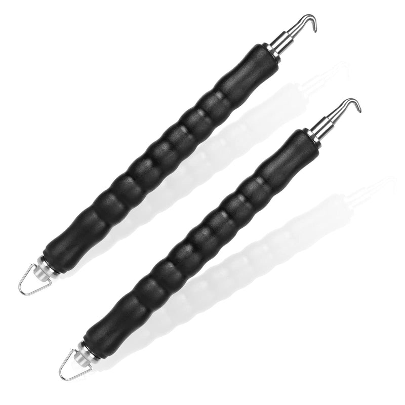  [AUSTRALIA] - STARVAST Twister Hooks for Hanger Bars Semi-Automatic Concrete Metal Twists Strapping Tool to Reduce Hand Fatigue Curved Straight Hook Pack of 2