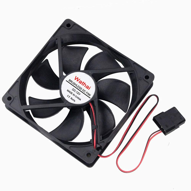  [AUSTRALIA] - Wathai 120mm Fan 120mm x 25mm 4Pin 12V DC Brushless Computer Case Cooling Fan 12V 4Pin 1500RPM