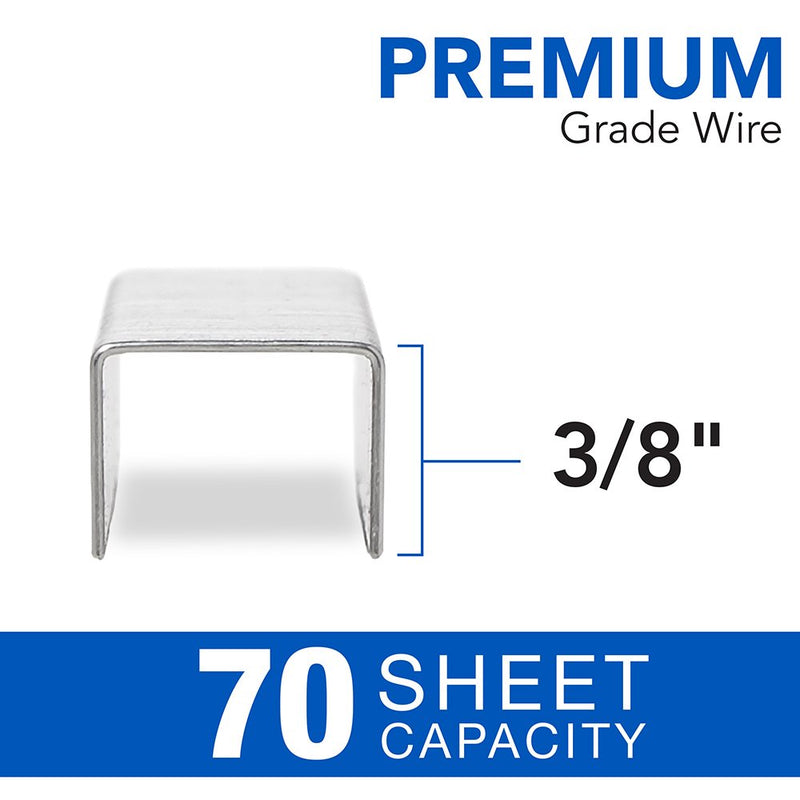  [AUSTRALIA] - Swingline Staples, Optima, Heavy Duty, 3/8" Length, Jam Free, 125/Strip, 2500/Box, 1 Box (35550) 3/8"