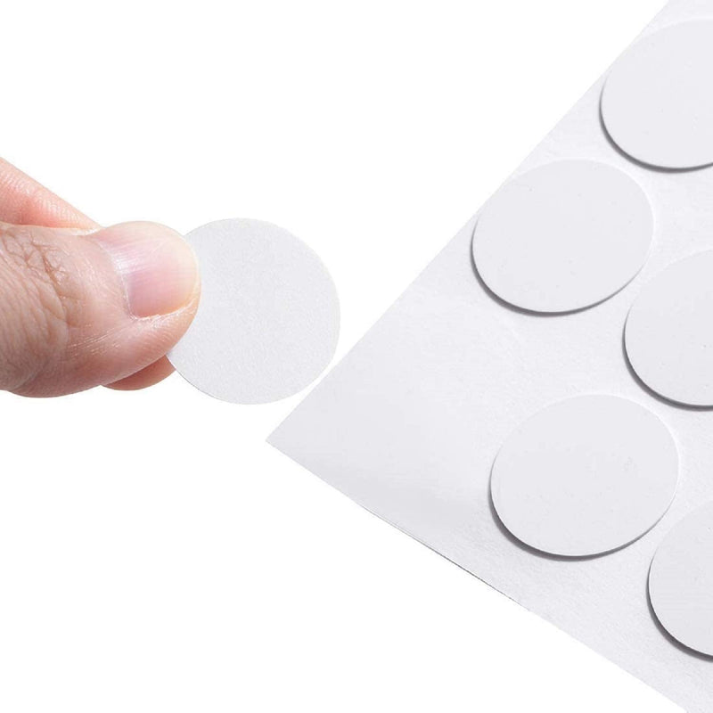  [AUSTRALIA] - 580 Pcs Self-Adhesive Screw Hole Stickers, 6-Table Self-Adhesive Screw Covers Caps Dustproof Sticker 12mm, 15mm, 21mm White