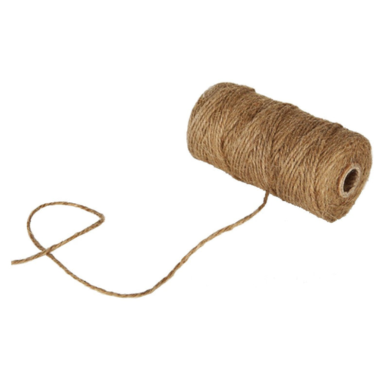  [AUSTRALIA] - KINGLAKE 328 Feet Natural Jute Twine Best Arts Crafts Gift Twine Christmas Twine Durable Packing String Brown