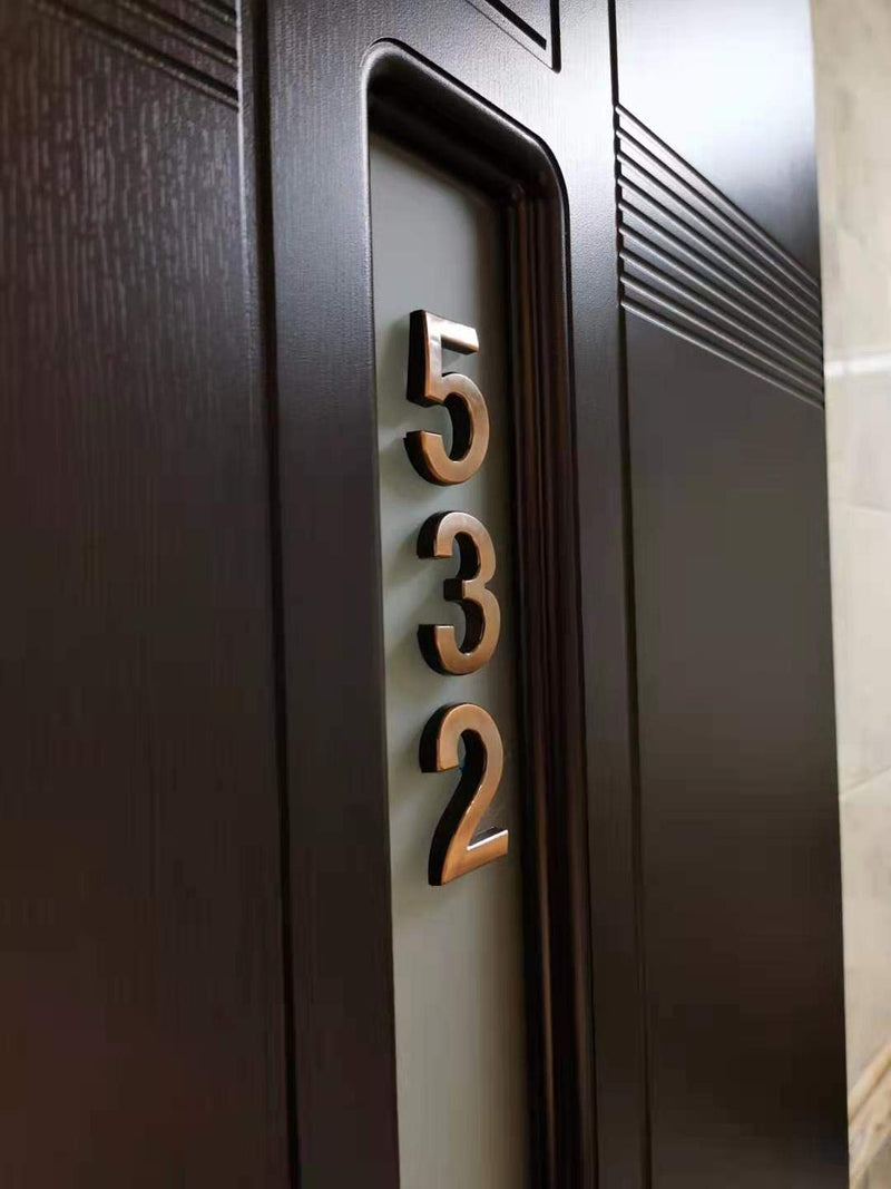  [AUSTRALIA] - Self Adhesive Mailbox Numbers, 2 Inch Bronze Door Numbers for Apartments Office Address, Pack of 10, by FANXUS. (2 inch 0-9, Bronze) 2 INCH 10 PCS