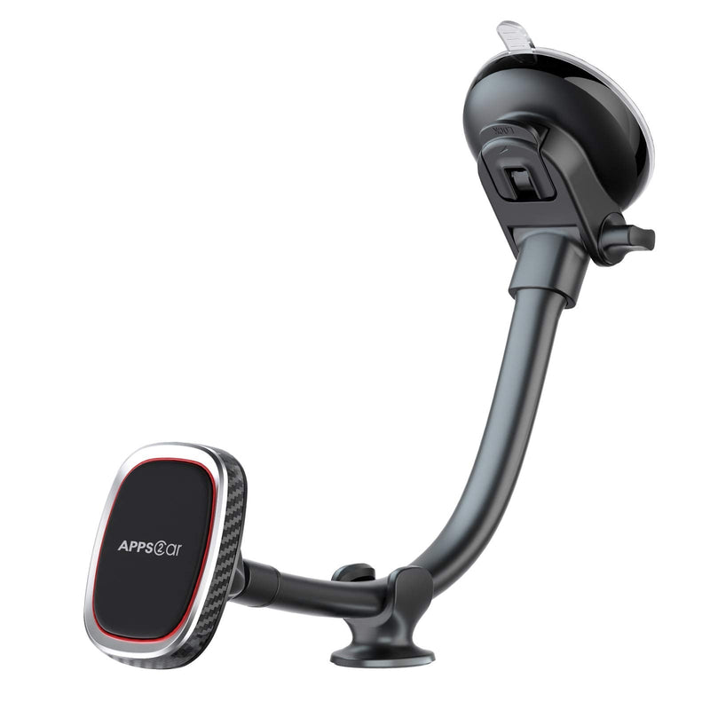  [AUSTRALIA] - 7" Magnetic Car Phone Holder, Windshield Dashboard Phone Holder Car, Gooseneck Suction Phone Car Mount with Multiple N52 Magnets, Designed for iPhone 13 Series, Compatible with Most Smartphones.