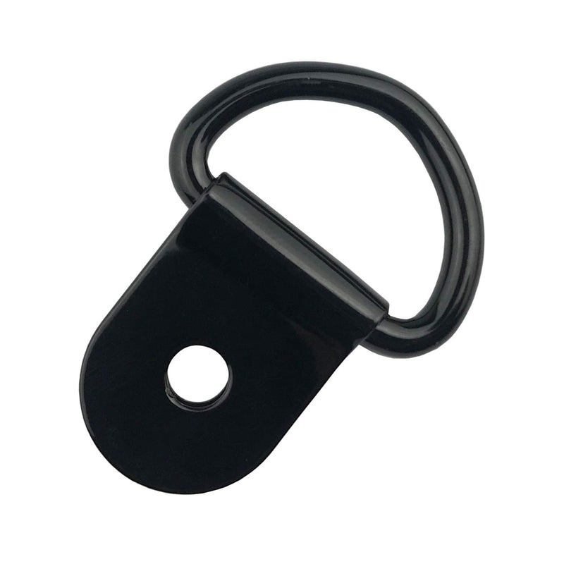  [AUSTRALIA] - 30 Pack Small Steel D-Ring Tie Downs, ExcelFu D Rings Anchor Lashing Ring for Loads on Case Truck Cargo Trailers RV Boats, Black