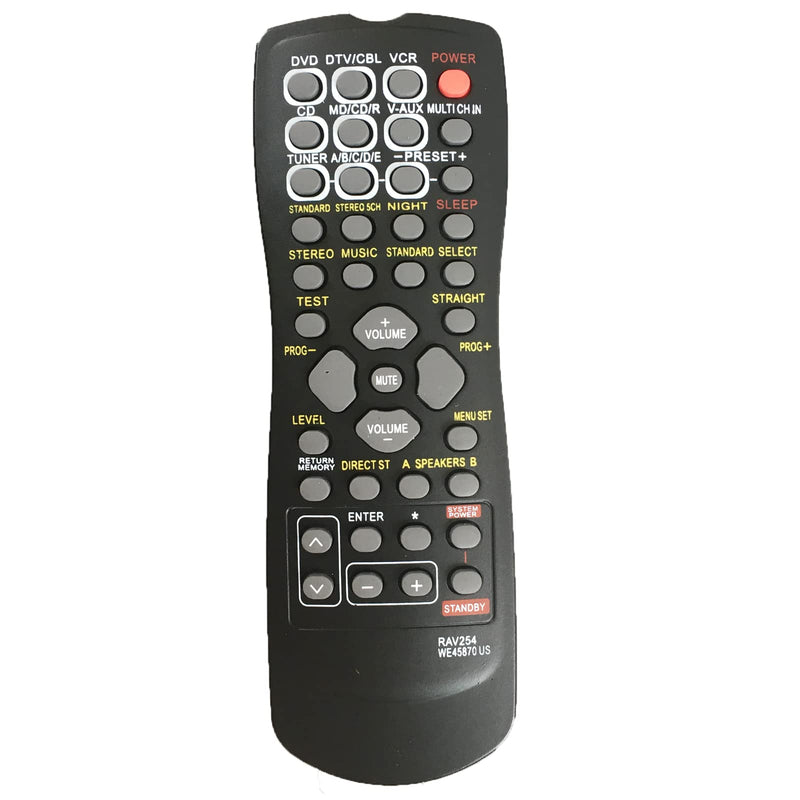  [AUSTRALIA] - RAV254 Replace Remote Control fit for Yamaha AV Receiver RX-V350 RX-V359 RX-V373 RX-V390 RX-459 RX-V496 HTR-5240 HTR-5250 HTR-5630