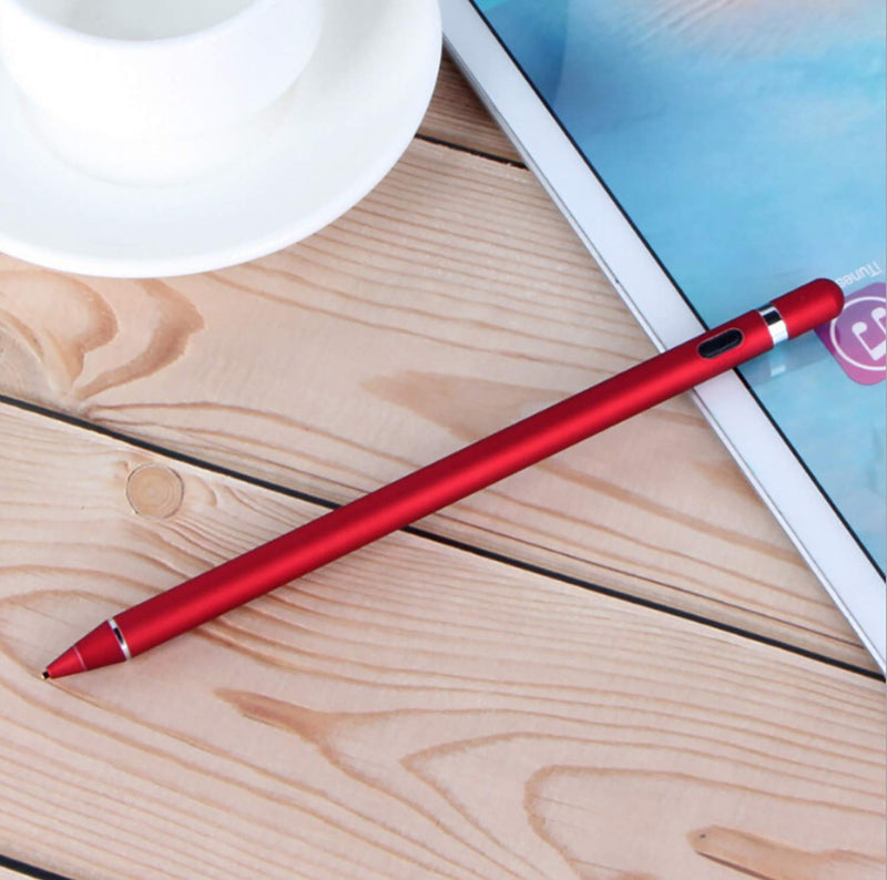 Stylus Pens for Touch Screens,Stylus Pencil Compatible for Apple,Active Pencil Smart Digital Pens Fine Point Stylist Compatible with iPhone iPad Pro Air Mini and Other Tablets (Red) Red - LeoForward Australia