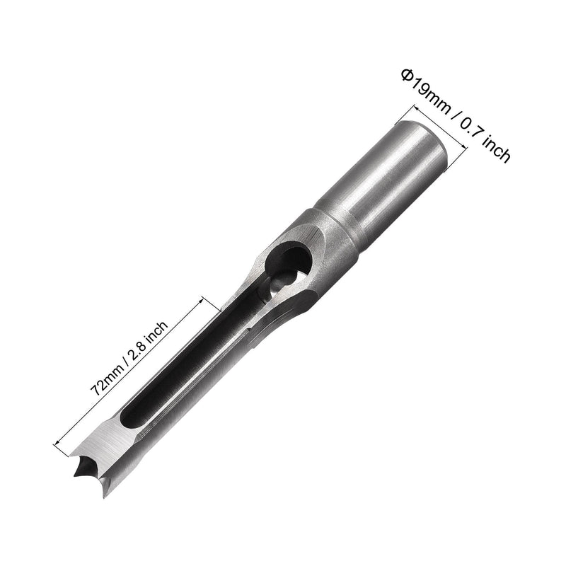  [AUSTRALIA] - uxcell Square Hole Drill Bits for Wood 5/8" x 213mm Mortising Chisel Bit Auger Spur Cutter Tool for Woodworking Carpentry Drilling Tool