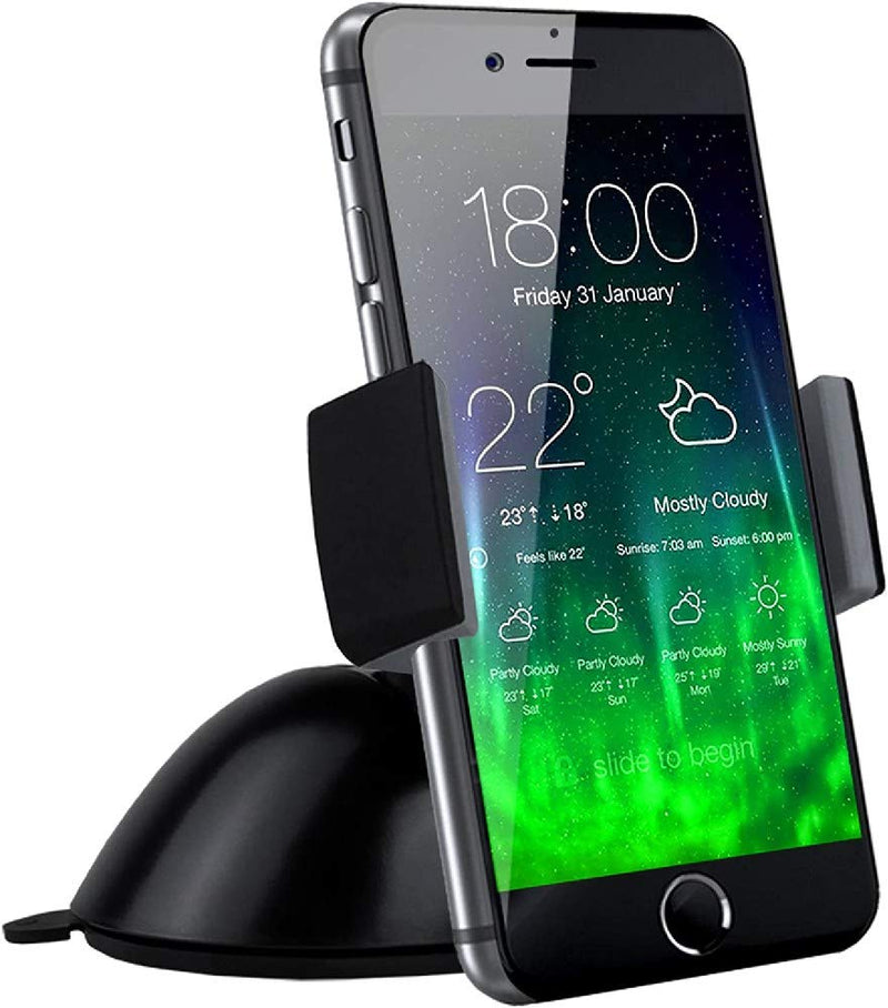  [AUSTRALIA] - Koomus Pro Dash Universal Dashboard Windshield Smartphone Car Mount Holder for All iPhone and Android Devices , Black