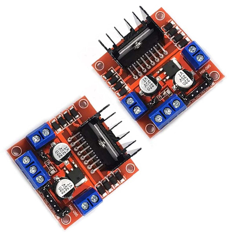  [AUSTRALIA] - Kiro&Seeu 2PCS L298N Motor Drive Controller Board Module Dual H Bridge DC Stepper Motor Compatible with Ar-duino Electric Projects Smart Car UNO MEGA R3 Mega2560