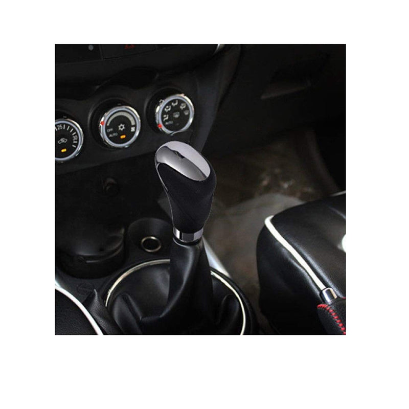  [AUSTRALIA] - Ting Ao Auto Leather Car Manual/Automatic Knob Gear Shift Head Shifter Lever Stick Black