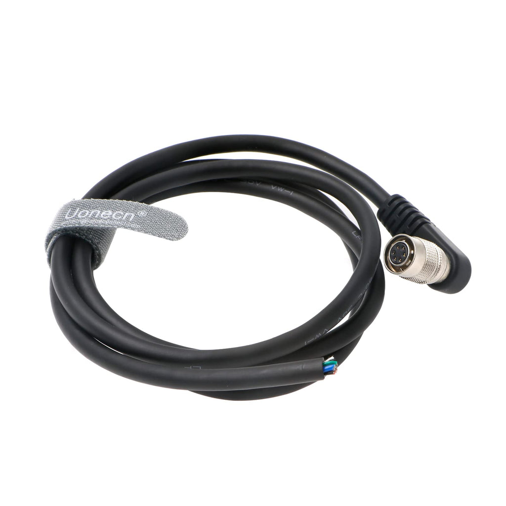  [AUSTRALIA] - Uonecn Basler AVT GIGE CCD Camera Cable Right Angle Hirose 6 Pin Female to Open End 39''