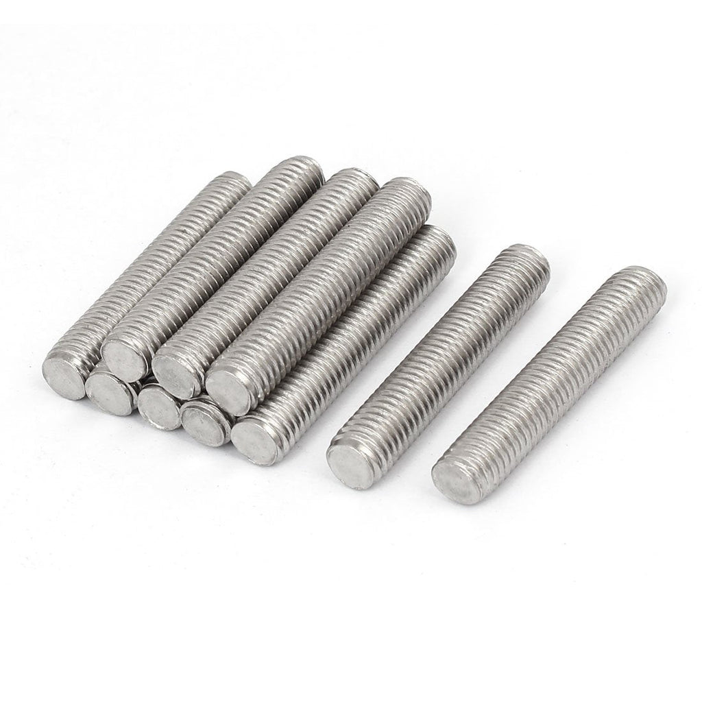  [AUSTRALIA] - uxcell M10 x 55mm 1.5mm Pitch 304 Stainless Steel Fully Threaded Rods Fasteners 10 Pcs