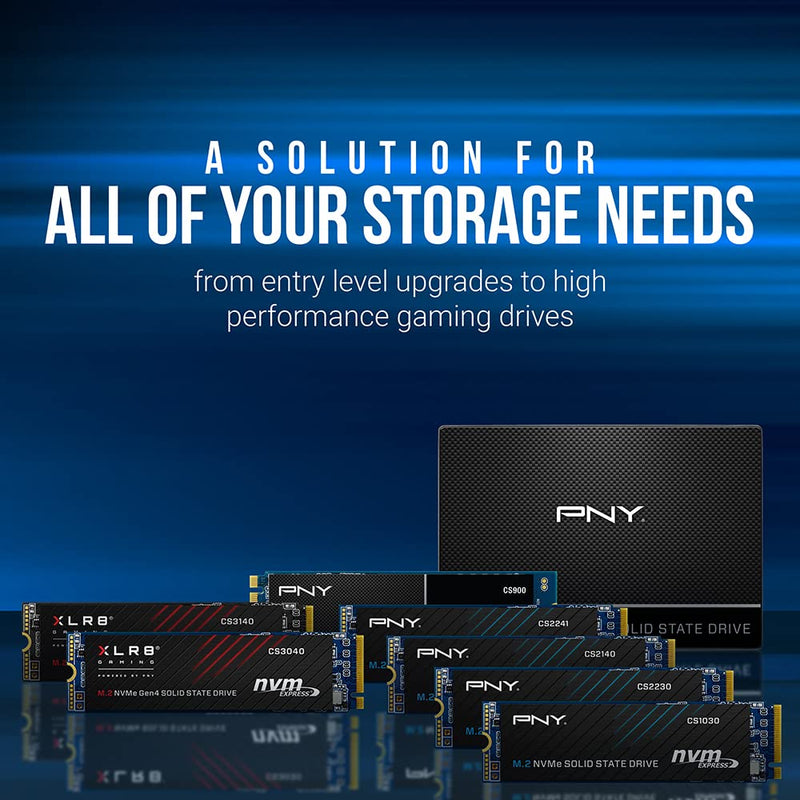  [AUSTRALIA] - PNY CS2241 500GB M.2 NVMe Gen4 x4 Internal Solid State Drive (SSD) - M280CS2241-500-RB