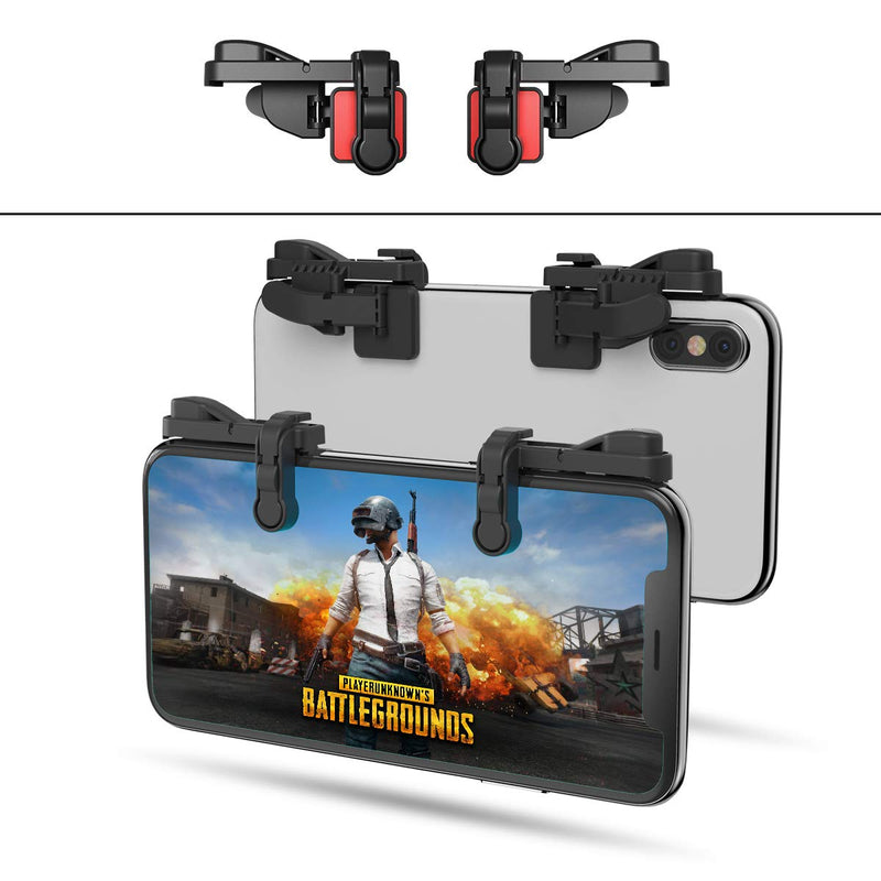  [AUSTRALIA] - 【1 Pair】 IFYOO Z108 Mobile Gaming Controller Compatible with PUBG Mobile/Fortnitee Mobile/Call of Duty Mobile, Sensitive Shoot and Aim Trigger L1R1 Compatible with Android & iPhone 1 Pair